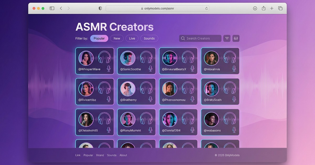 ASMR OnlyFans: Find the Best ASMR Creators in 2026