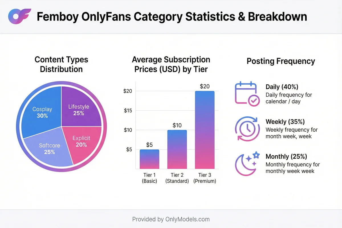 Femboy OnlyFans models - visual guide