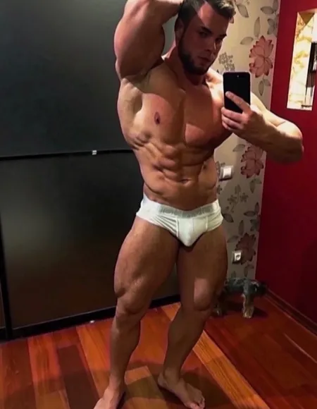 Muscular profile photo
