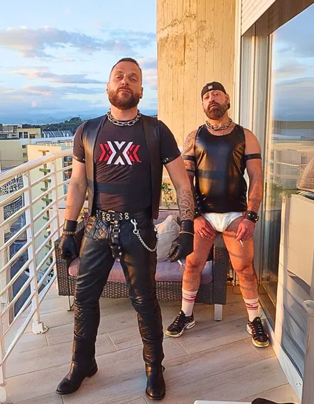 Leather couple from Barcelona