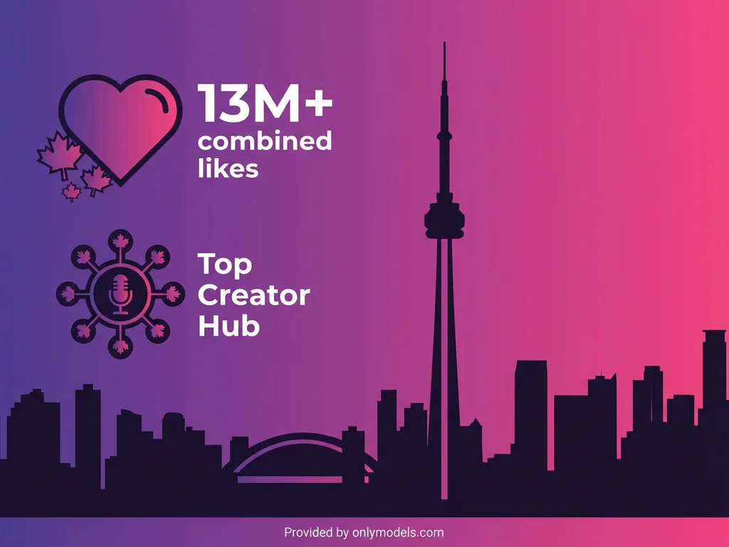 Toronto OnlyFans creator statistics infographic