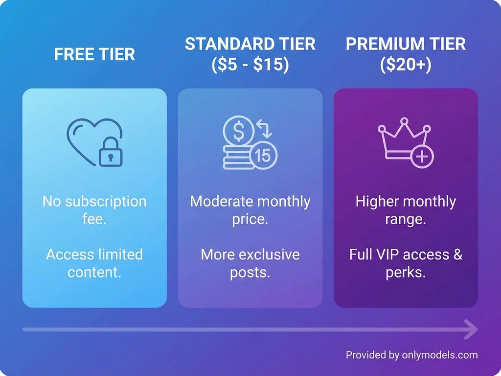 Price comparison chart for big ass OnlyFans subscriptions