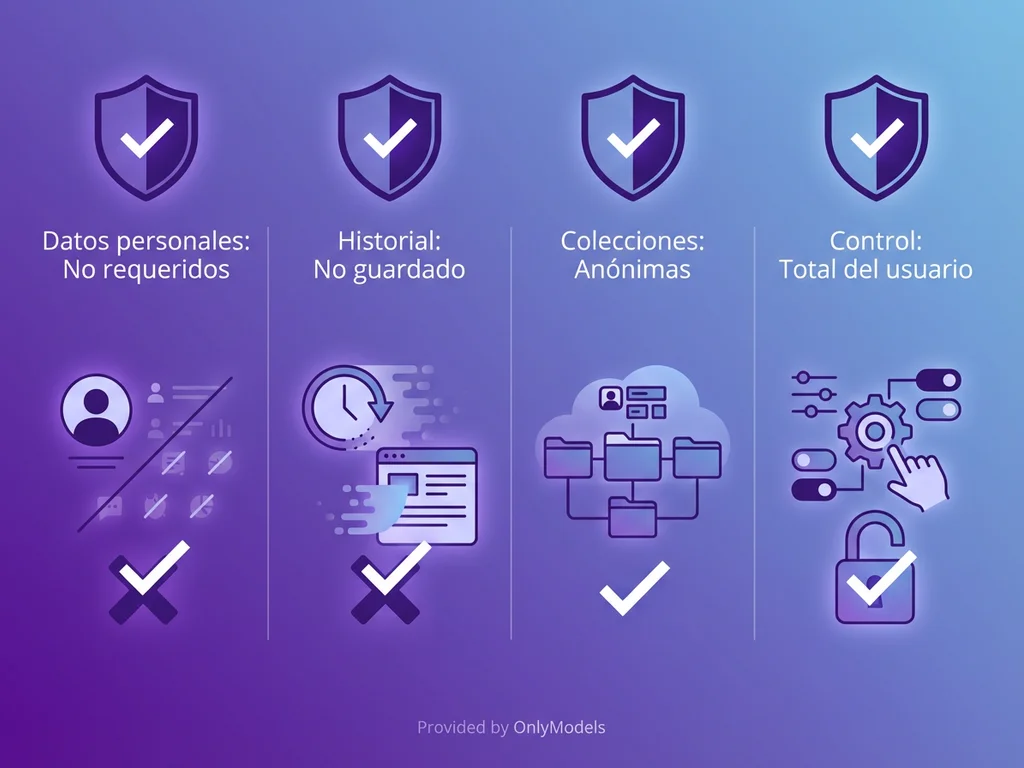 Comparativa de características de privacidad en OnlyModels