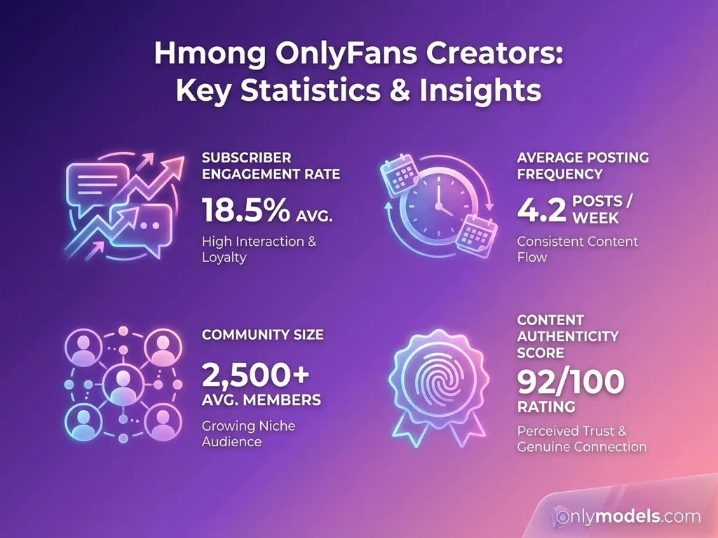 Hmong OnlyFans creator statistics infographic