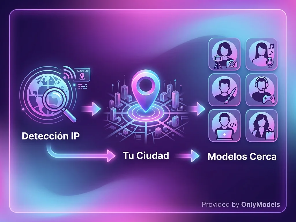 Diagrama del proceso de búsqueda por ubicación en OnlyModels